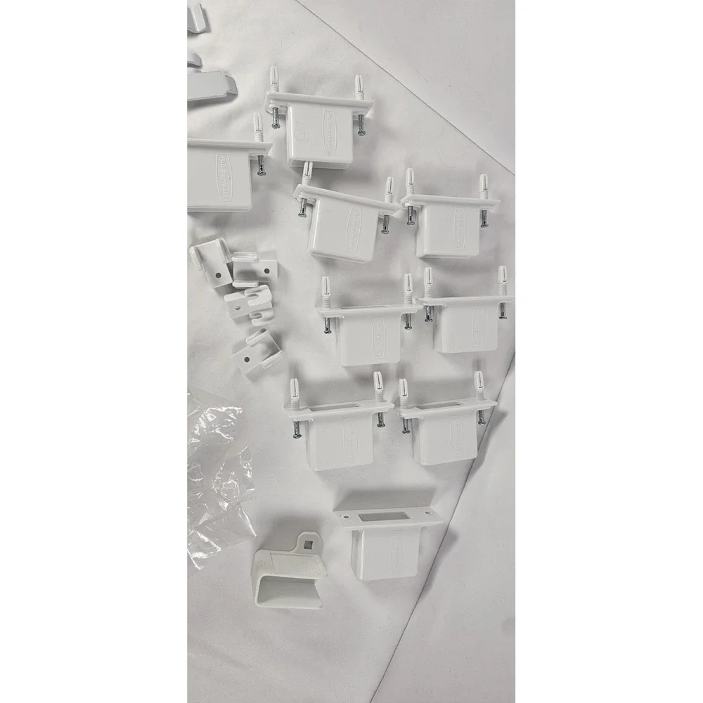 Rubbermaid Closet Shelving Mounting Brackets‎ & Anchors Hardware Lot End Caps